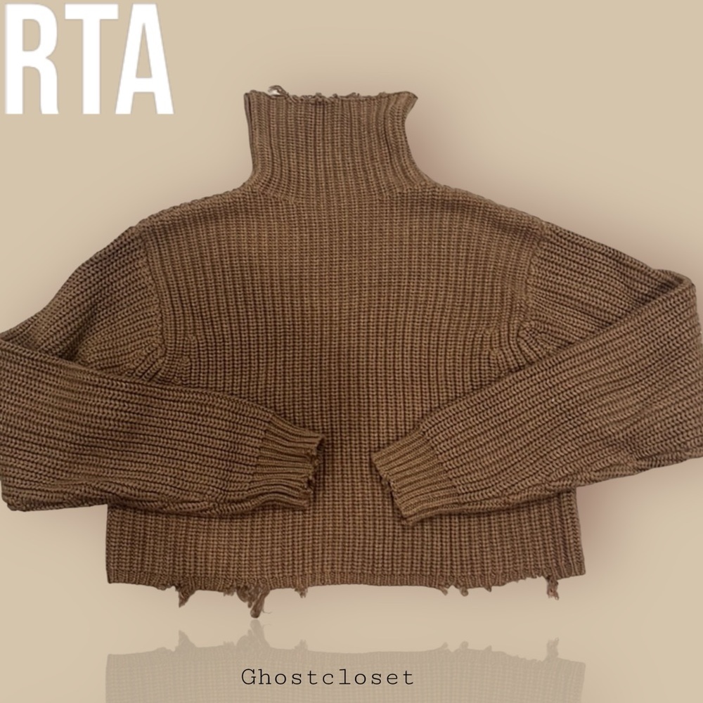 RTA cropped turtleneck sweater S